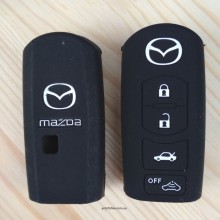 Силиконовый чехол на ключ Mazda M2/M3/M6/CX-5/CX-7 (смарт) 4 кнопки